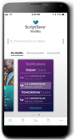 scriptsave wellrx medication reminders - app image